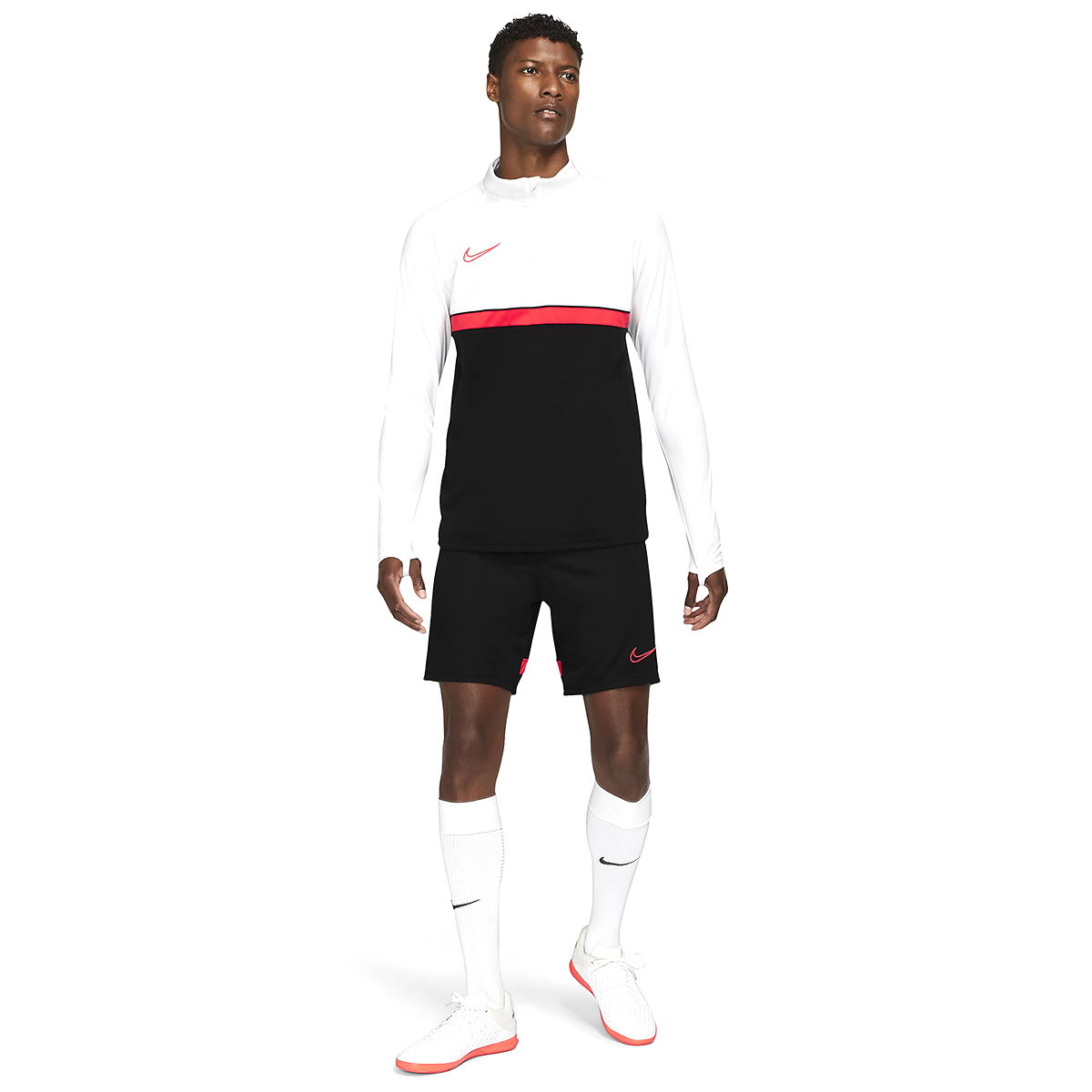 Dri-Fit Acd21 Dril Top Erkek Siyah Futbol Uzun Kollu Tişört CW6110-016