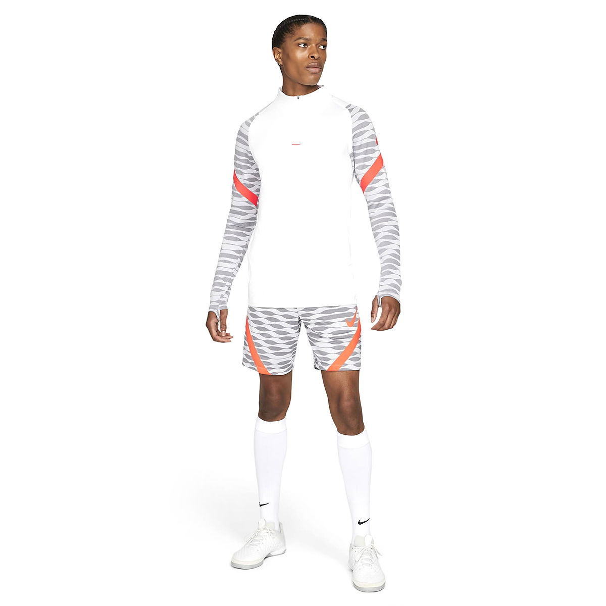 Dri-Fit Strke21 Dril Top Erkek Beyaz Futbol Uzun Kollu Tişört CW5858-101
