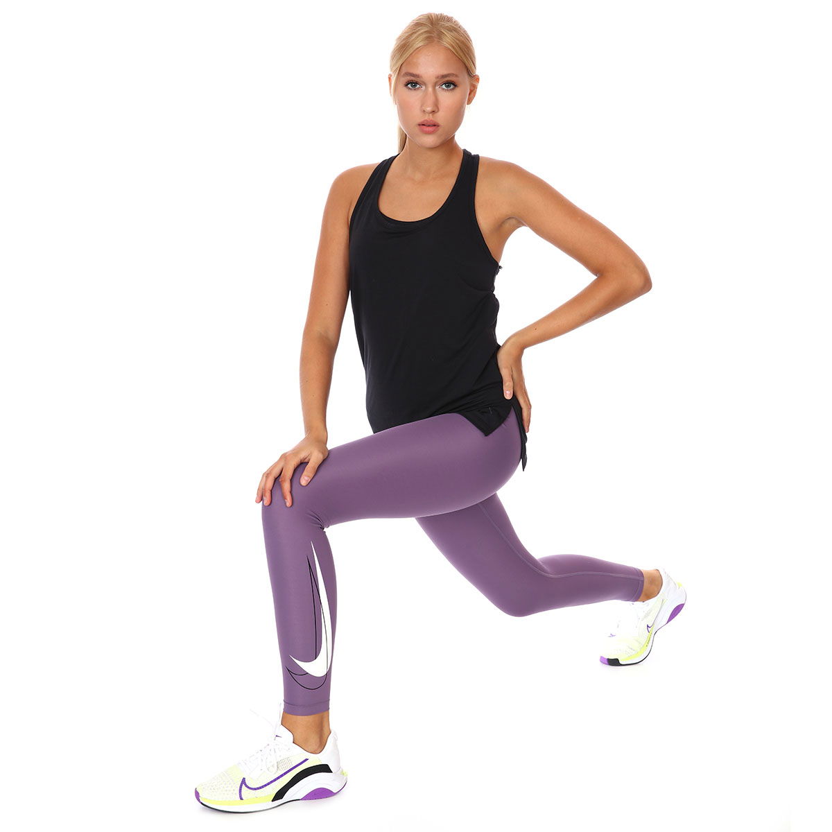 Yoga Layer Tank Kadın Siyah Antrenman Atleti CQ8826-010
