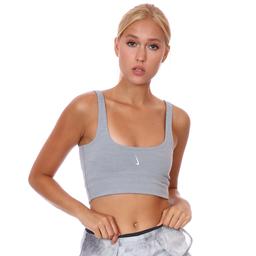 The Yoga Luxe Crop Tank Kadın Gri Antrenman Atlet CV0576-073