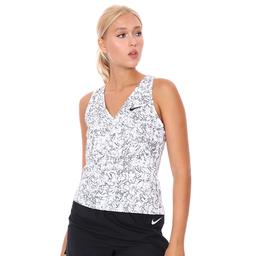 W Nkct Victory Tank Print Kadın Beyaz Tenis Atlet CV4851-100