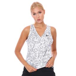 W Nkct Victory Tank Print Kadın Beyaz Tenis Atlet CV4851-100