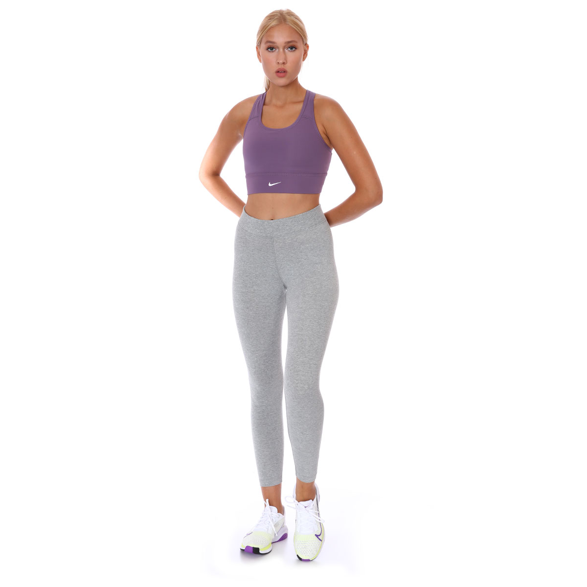 Dri-Fit Swoosh Lngln Bra Kadın Pembe Antrenman Sporcu Sütyeni CZ4496-574