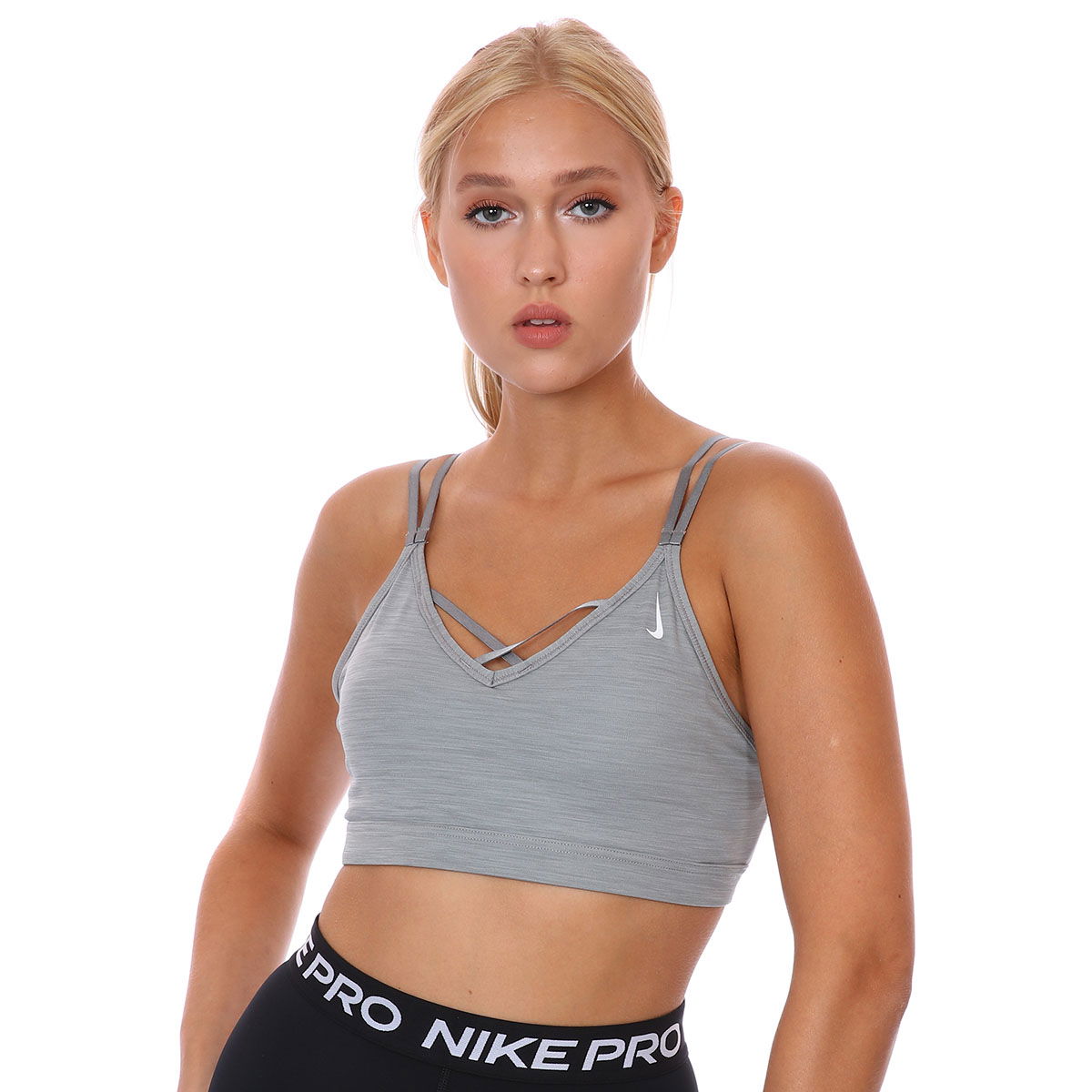 W Ny Df Indy Strappy Bra Kadın Siyah Antrenman Sporcu Sütyeni DD1066-073