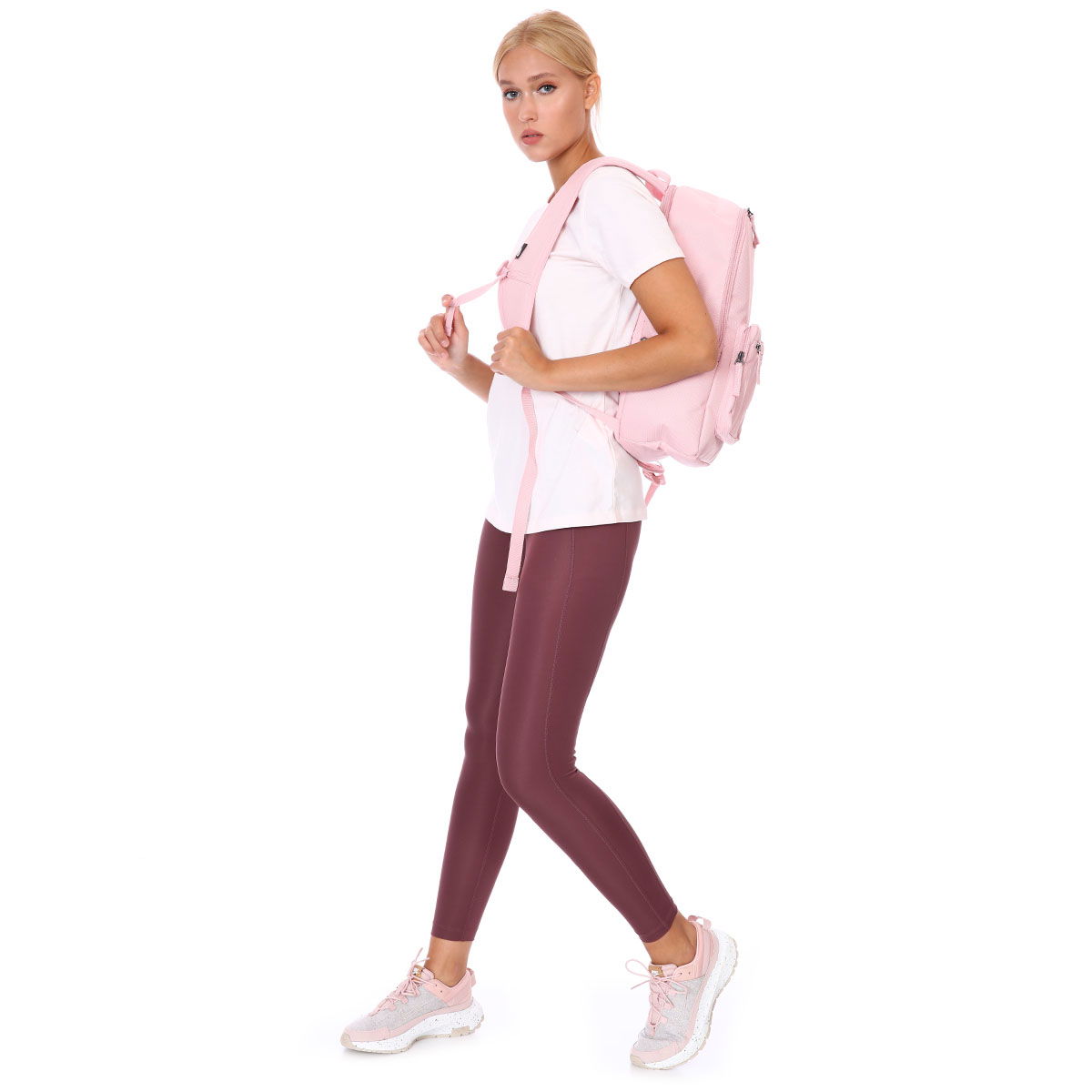 W Nsw Tee Futura Kadın Pembe Günlük Stil Tişört DJ1820-640
