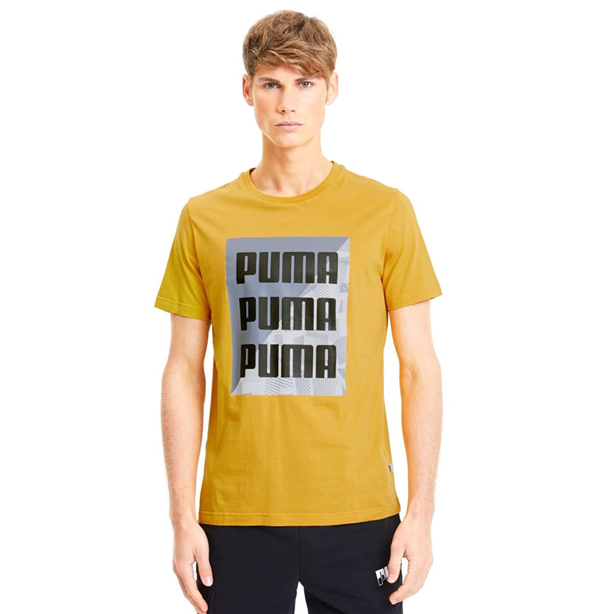 Summer Print Graphic Tee Golden Rod Erkek Sarı Günlük Stil Tişört 58416525