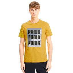 Summer Print Graphic Tee Golden Rod Erkek Sarı Günlük Stil Tişört 58416525
