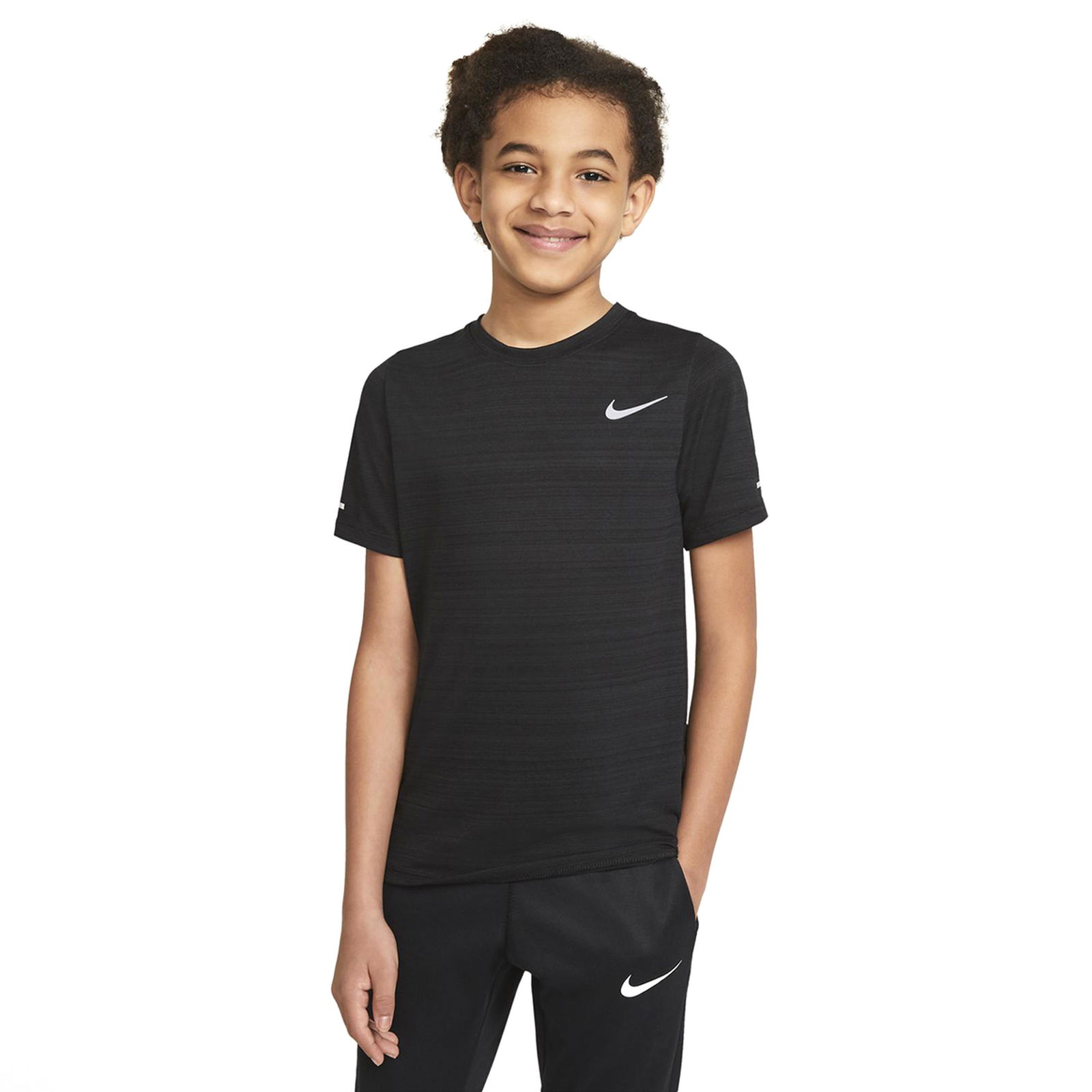 B Nk Df Ss Miler Top Çocuk Siyah Günlük Stil Tişört DD3055-010