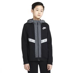 B Nsw Elevated Trims Fz Çocuk Siyah Günlük Stil Sweatshirt DD8704-010