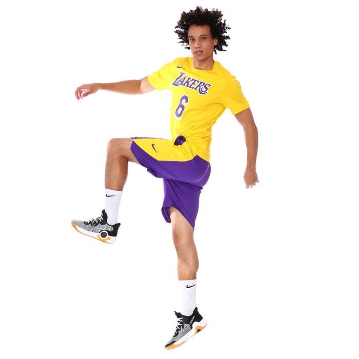 Los Angeles Lakers NBA Practice 18 Erkek Mor Basketbol Şortu AJ5077-504 1120672