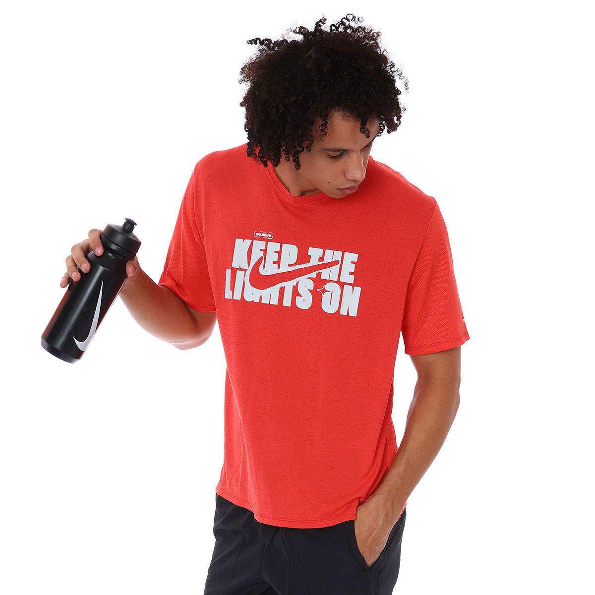 Dri-Fit Wr Miler Gx Ss Erkek Kırmızı Koşu Tişört DD5276-605