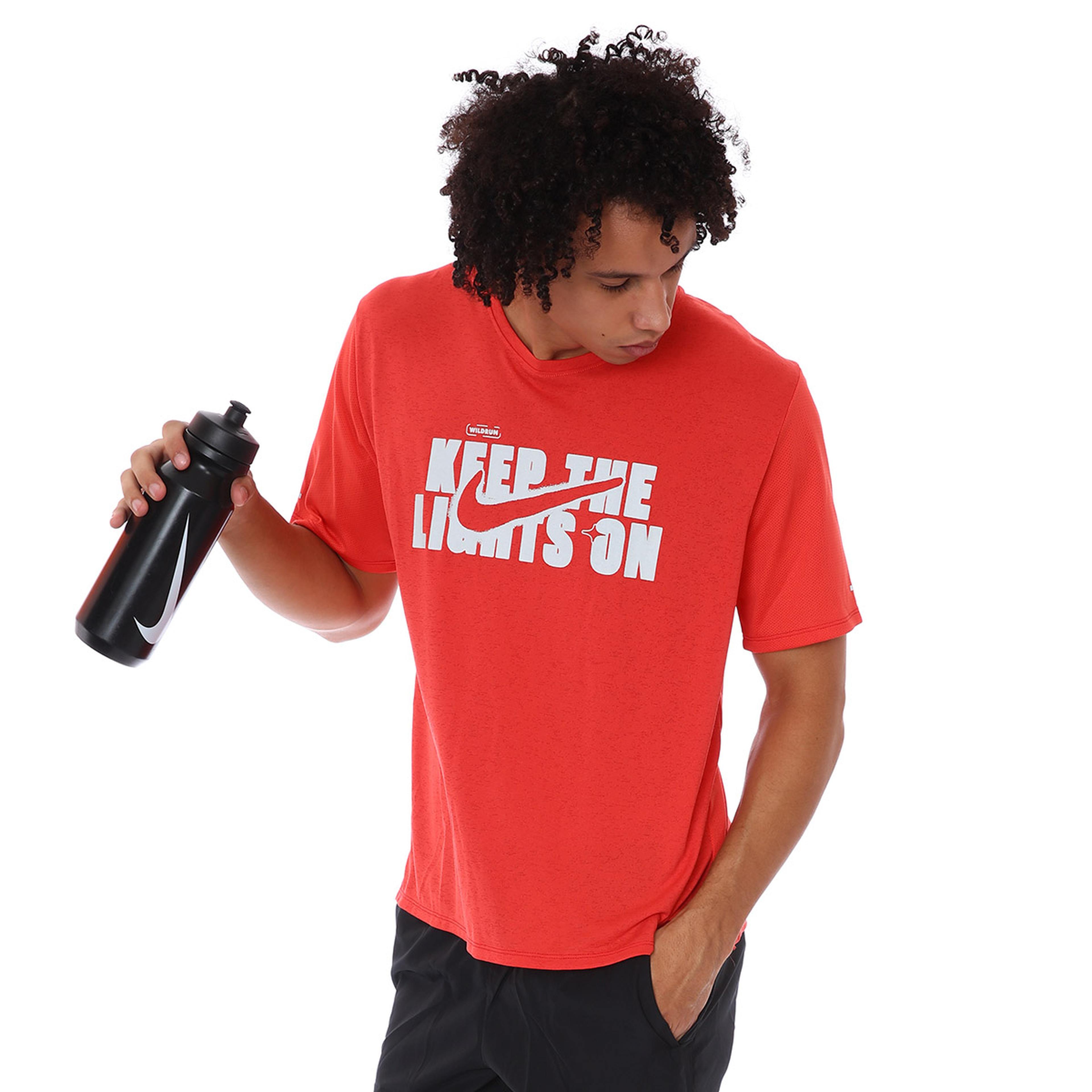 Dri-Fit Wr Miler Gx Ss Erkek Kırmızı Koşu Tişört DD5276-605