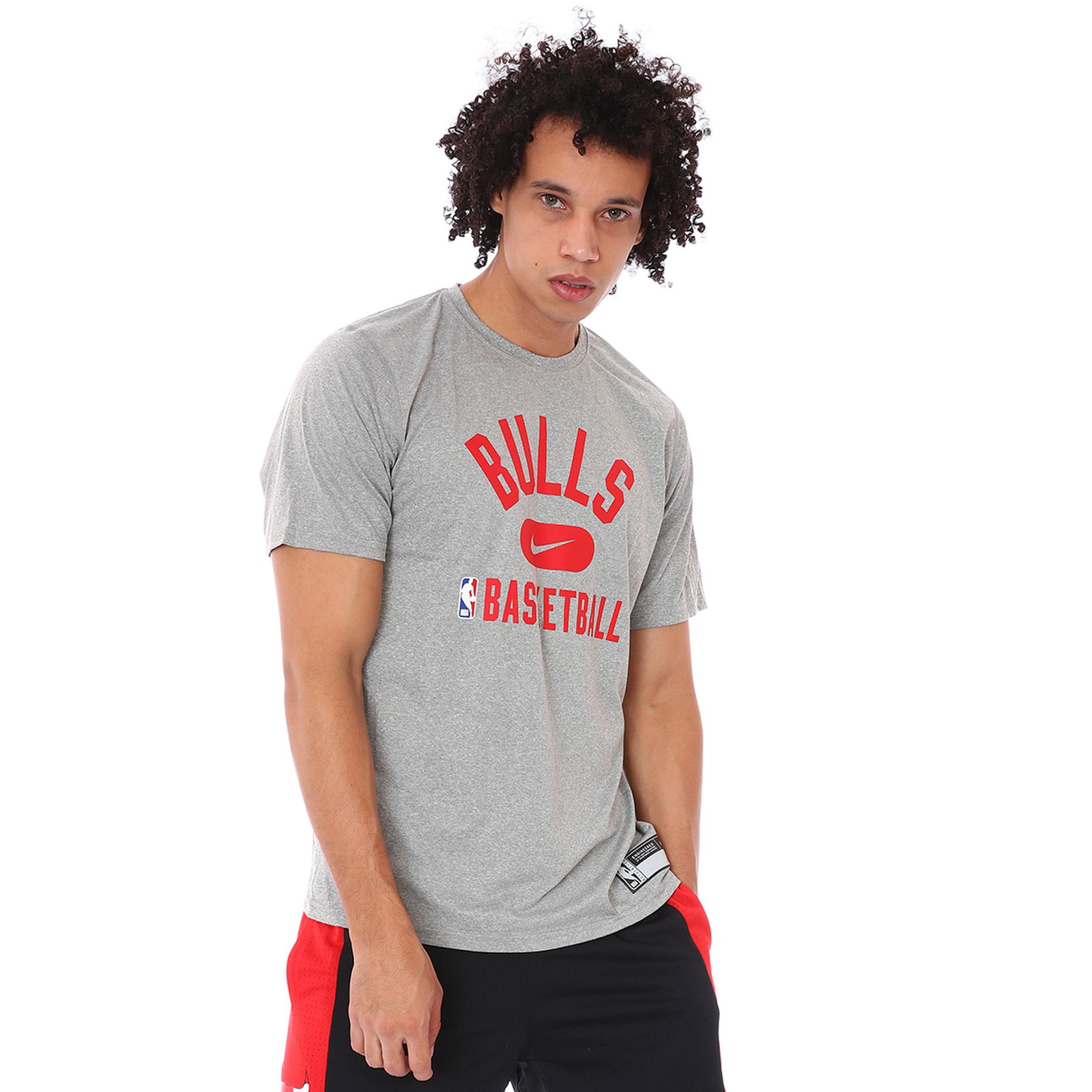 Chicago Bulls NBA Df Es Prt Gpx Ss Erkek Siyah Basketbol Tişört DA5916-063