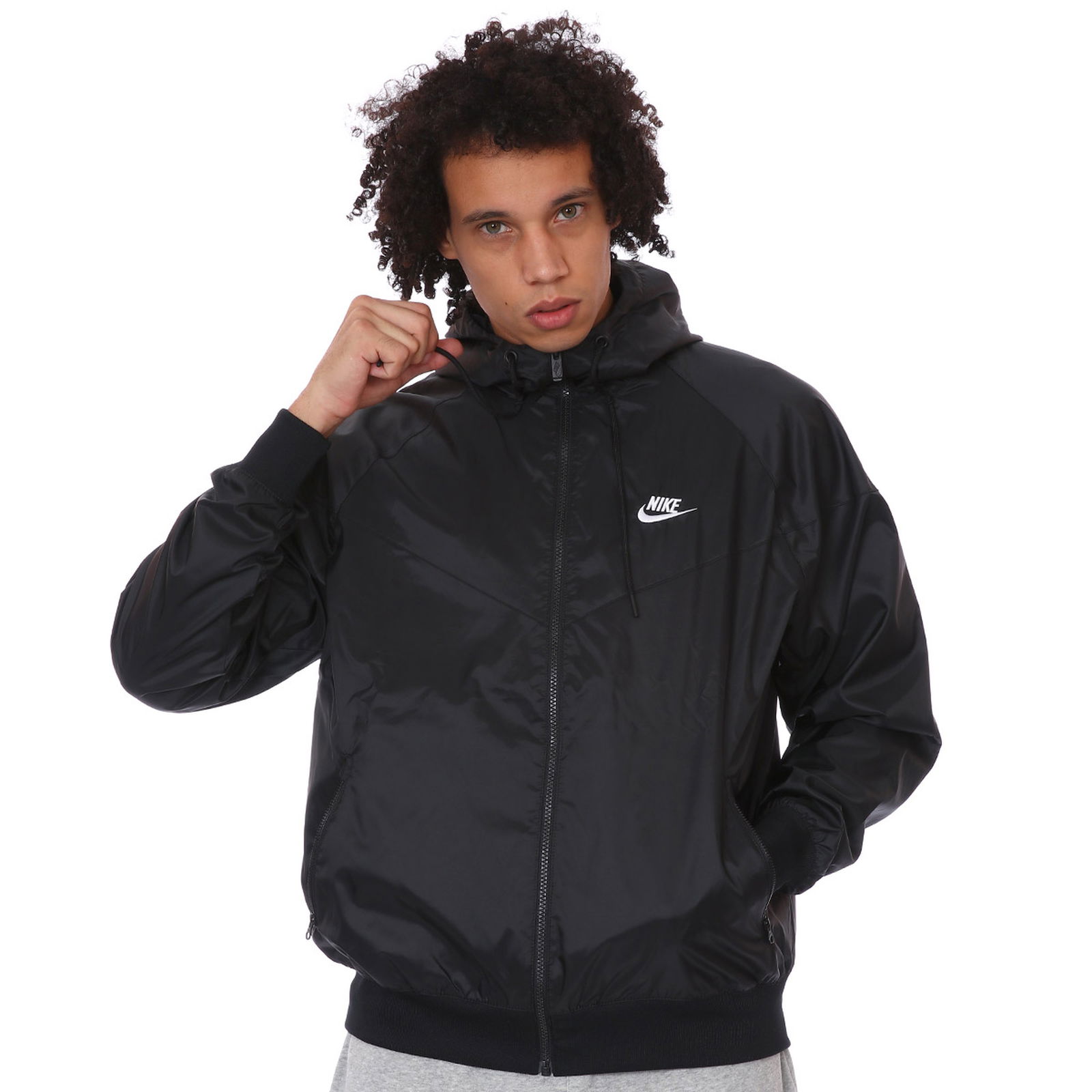 Essentials Windrunner Erkek Siyah Günlük Stil Ceket DA0001-010
