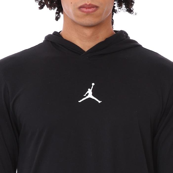 Air Jordan NBA Perf Df Ss Hoodie Erkek Siyah Basketbol Sweatshirt DA9871-010 1307038