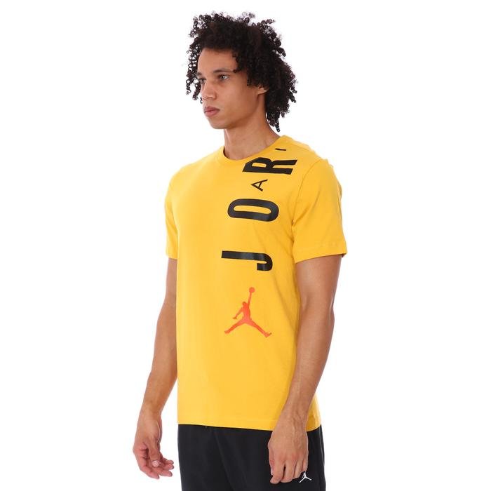 Air Jordan NBA Stretch Ss Crew Erkek Sarı Basketbol Tişört CZ8402-781 1306265