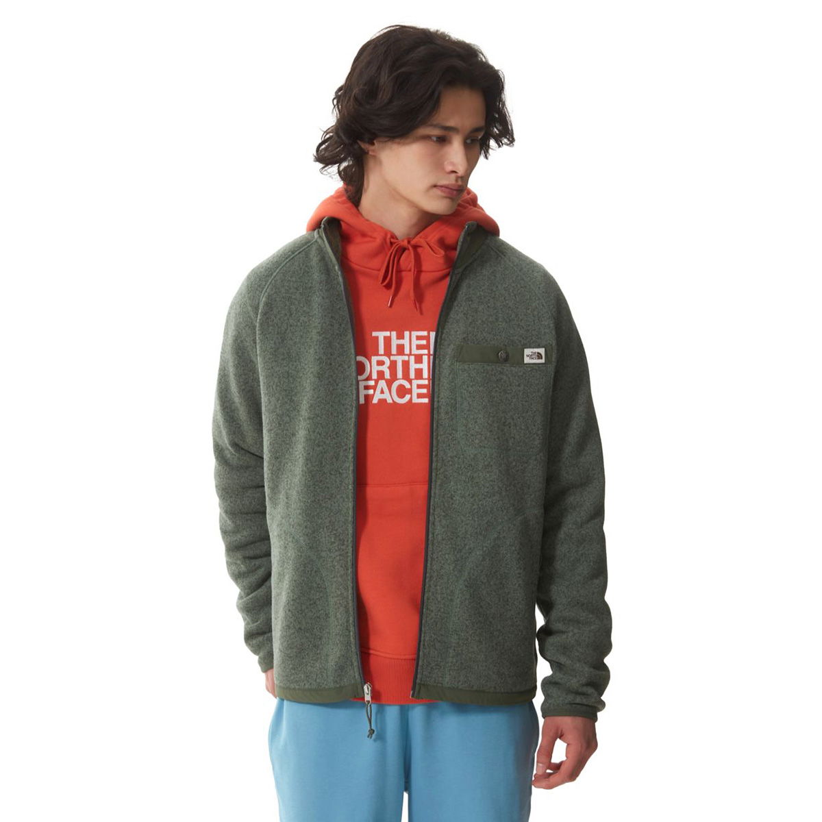 Gordon Lyons Full Zip Erkek Yeşil Outdoor Polar Mont NF0A5GL117H1