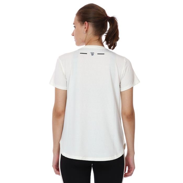 Mesh Back Kadın Beyaz Koşu Tişört 21KKTP18D01-BYZ 1315891