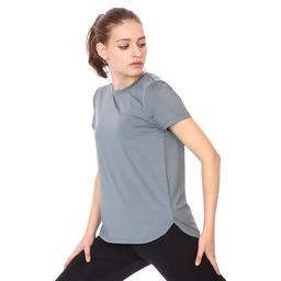 Mesh Back Kadın Mavi Koşu Tişört 21KKTP18D01-MAV