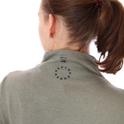 Zip Neck Cotton Kadın Gri Günlük Stil Sweatshirt 21KKTL13D01-GRI