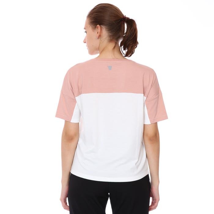 Renk Bloklu Kadın Beyaz Günlük Stil Tişört 21KKTL18D01-BYZ 1315745