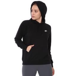 Essntl Hoodie Po Flc Kadın Siyah Günlük Stil Sweatshirt BV4124-010