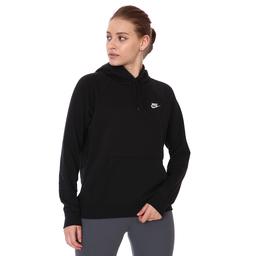 Essntl Hoodie Po Flc Kadın Siyah Günlük Stil Sweatshirt BV4124-010