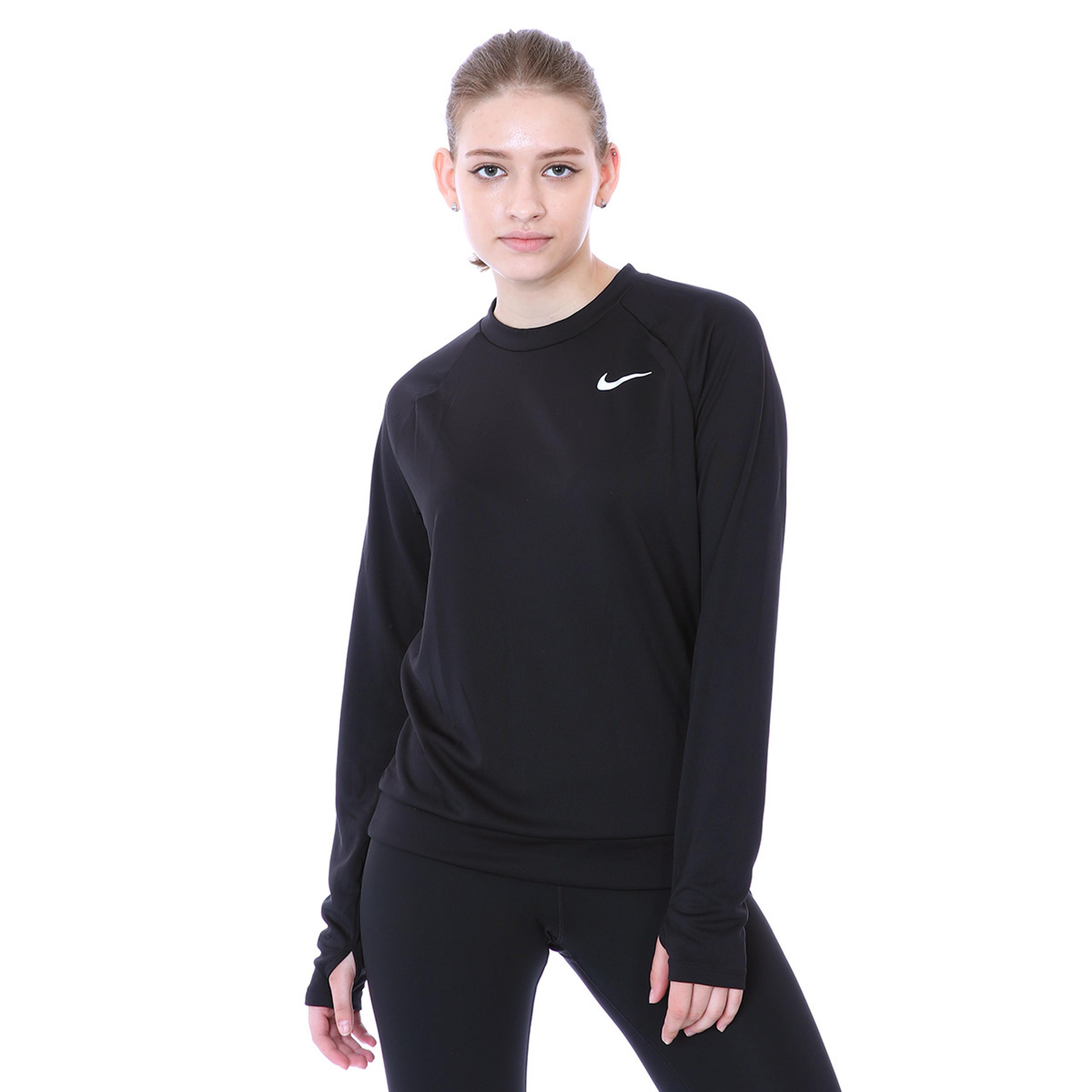 Dri-Fit Pacer Crew Kadın Siyah Koşu Uzun Kollu Tişört CU3270-010
