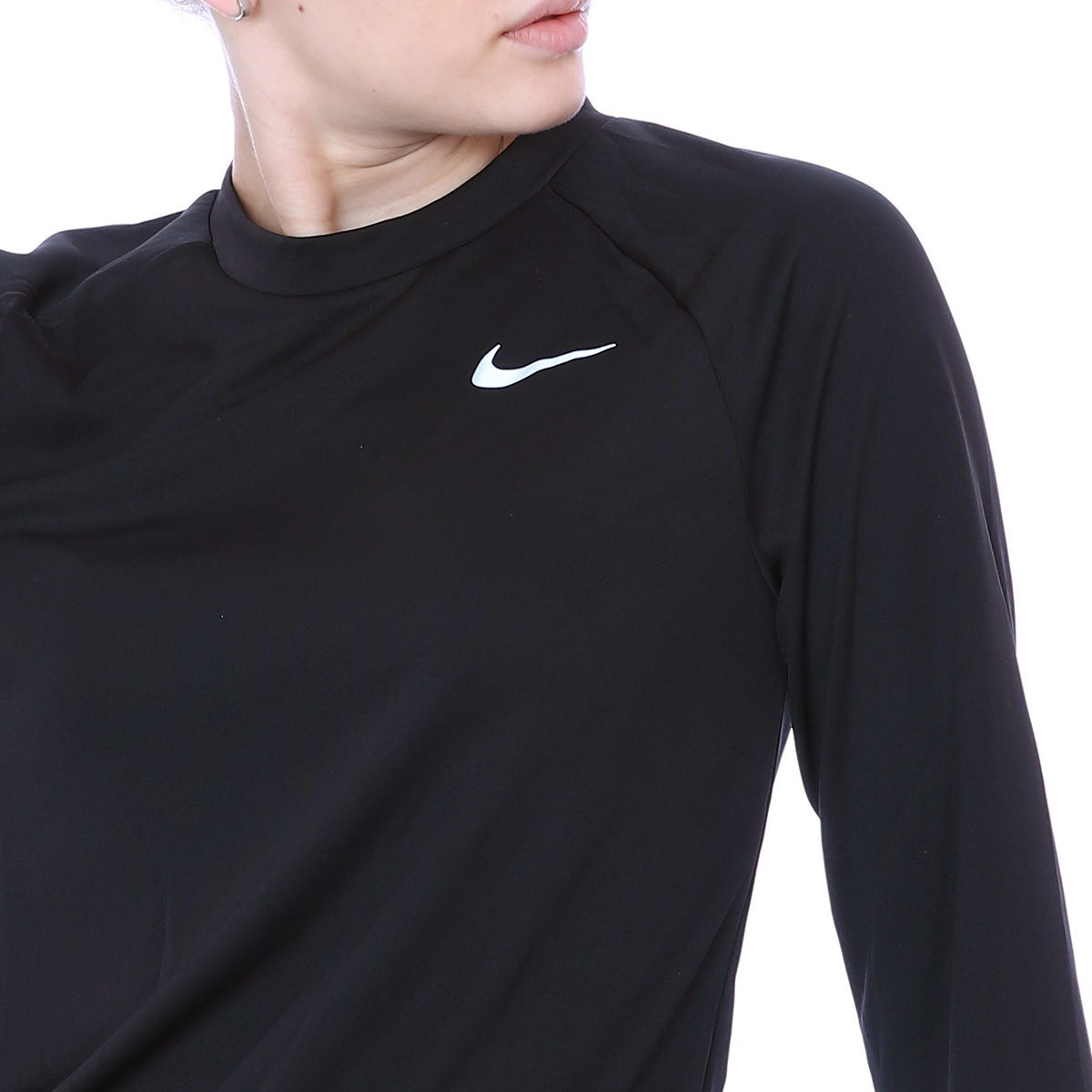 Dri-Fit Pacer Crew Kadın Siyah Koşu Uzun Kollu Tişört CU3270-010