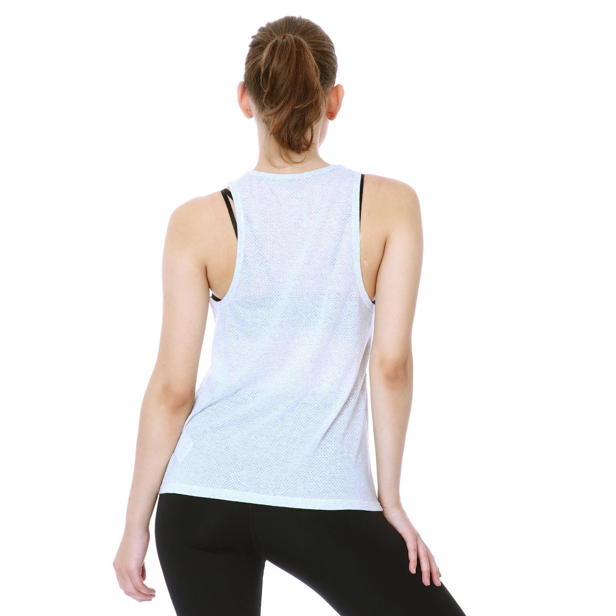 W Nk City Sleek Tank Trail Kadın Beyaz Koşu Atlet CZ9553-078