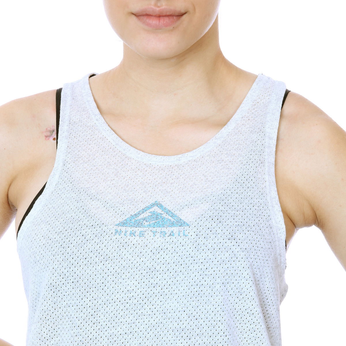 W Nk City Sleek Tank Trail Kadın Beyaz Koşu Atlet CZ9553-078