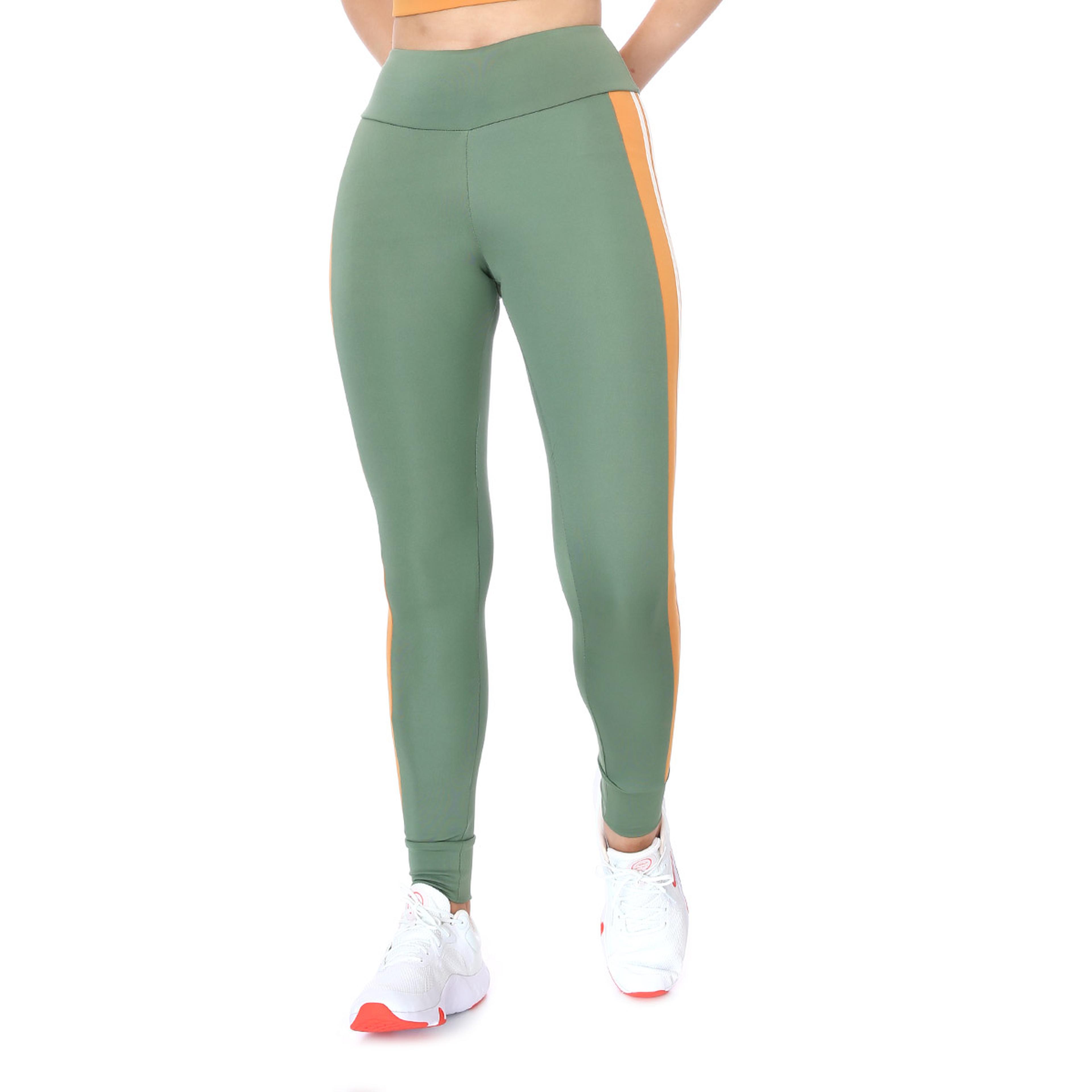 Stripy Legging Kadın Yeşil Koşu Tayt 21KKTP11C02-YSL