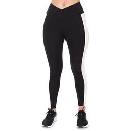 Color Block Legging Kadın Siyah Koşu Tayt 21KKTP11C01-SYH