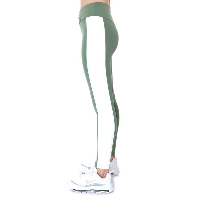 Color Block Legging Kadın Yeşil Koşu Tayt 21KKTP11C01-YSL 1315774