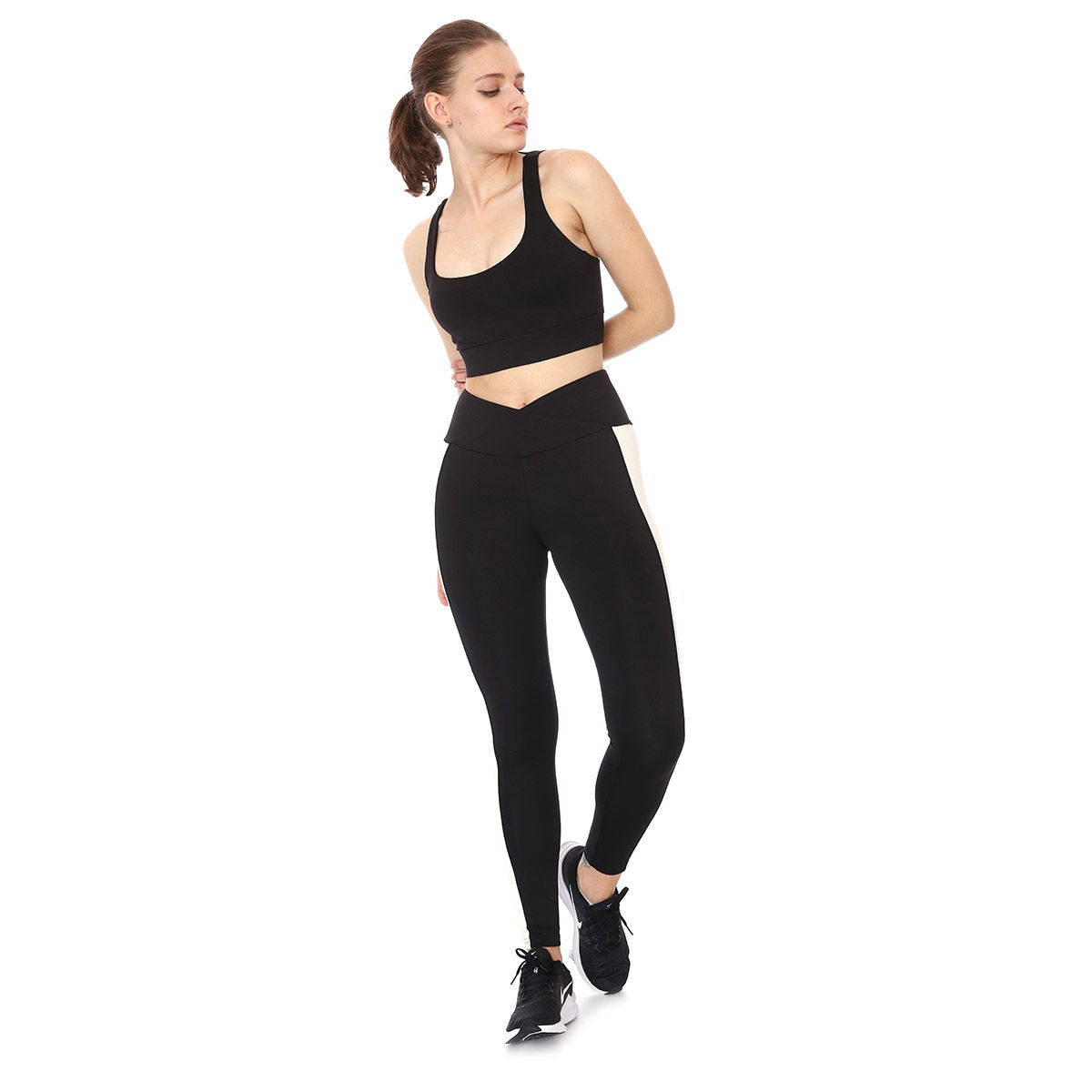 Push Up Bra Kadın Siyah Koşu Sporcu Sütyeni 21KKTP10D01-SYH