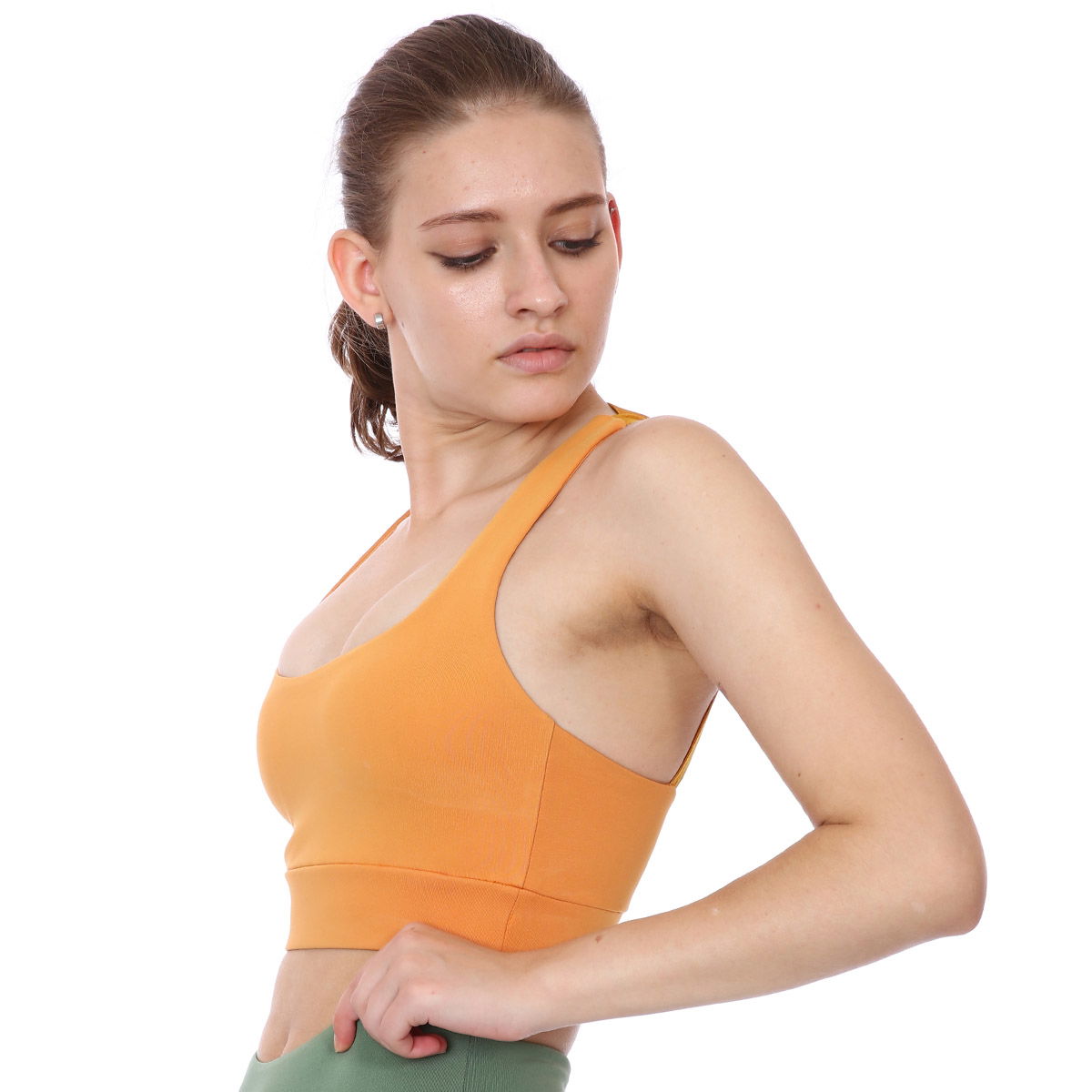 Push Up Bra Kadın Turuncu Koşu Sporcu Sütyeni 21KKTP10D01-ORJ