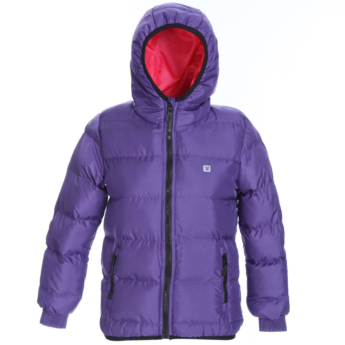 Çocuk Mor Kapüşonlu Outdoor Mont G10006-MOR