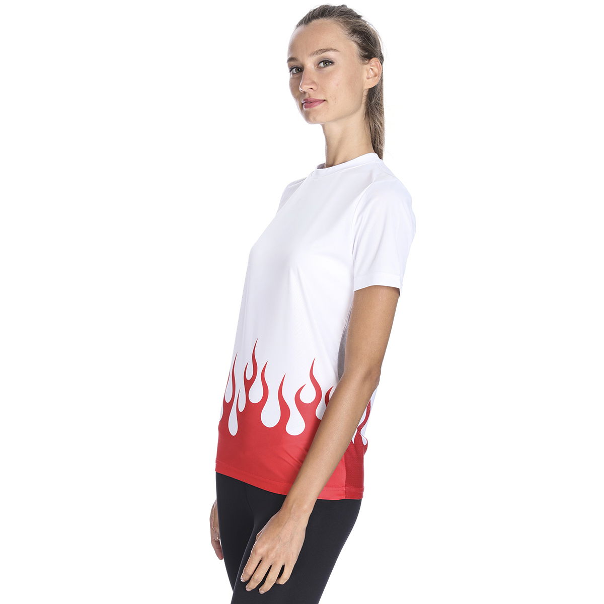 Hyper-Fit Kadın Beyaz Antrenman Tişört TSB1009-BYZ