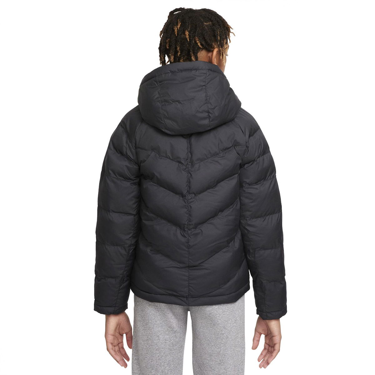 Sportswear Synthetic Fill Çocuk Siyah Günlük Stil Mont CU9157-010
