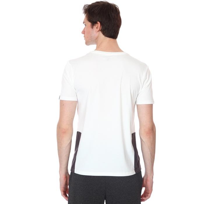 Renk Bloklu Erkek Beyaz Günlük Stil Tişört 21KETL18C01-BYZ 1315914