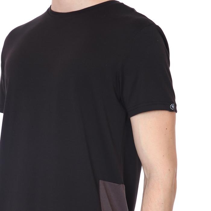 Renk Bloklu Erkek Siyah Günlük Stil Tişört 21KETL18C01-SYH 1315923