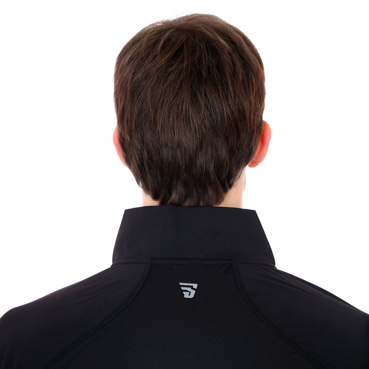 Half Zip Colorblock Midlayer Erkek Siyah Koşu Sweatshirt 21KETP22D01-SYH