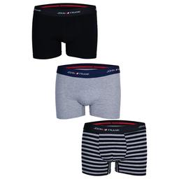 Basic Erkek Çok Renkli Günlük Stil Üçlü Boxer JF3B06