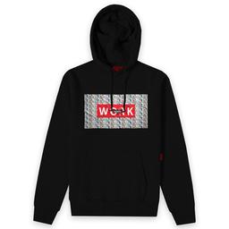 Cool Hoodie Erkek Siyah Günlük Stil Sweatshirt JFHSTCOOL03-WORK