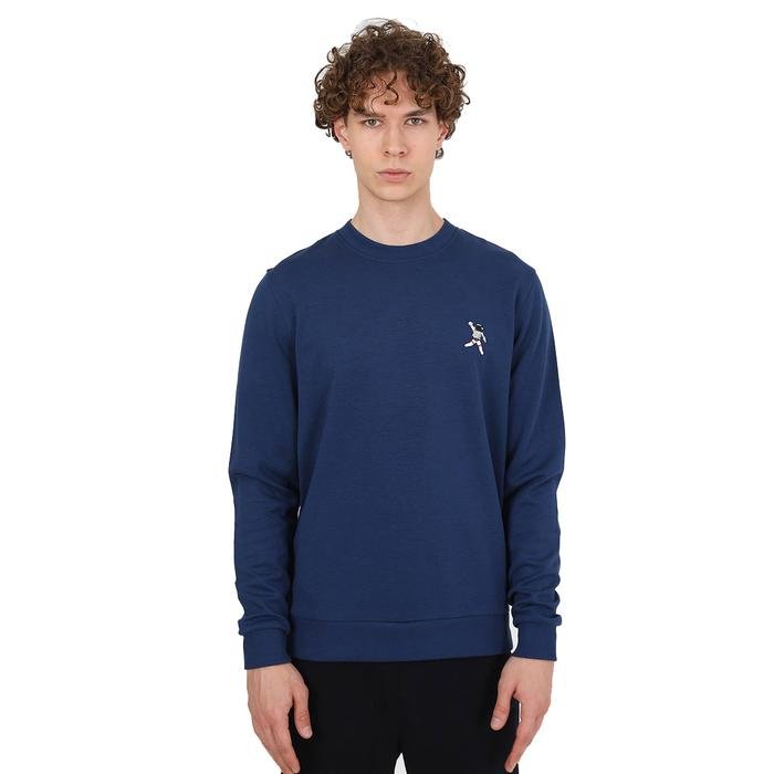 Cool Erkek Mavi Günlük Stil Sweatshirt JFSTCOOL35-SPACE 1339091