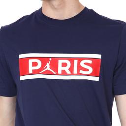 M J Psg Wordmark Tee Erkek Mavi Basketbol Tişört DB6510-410