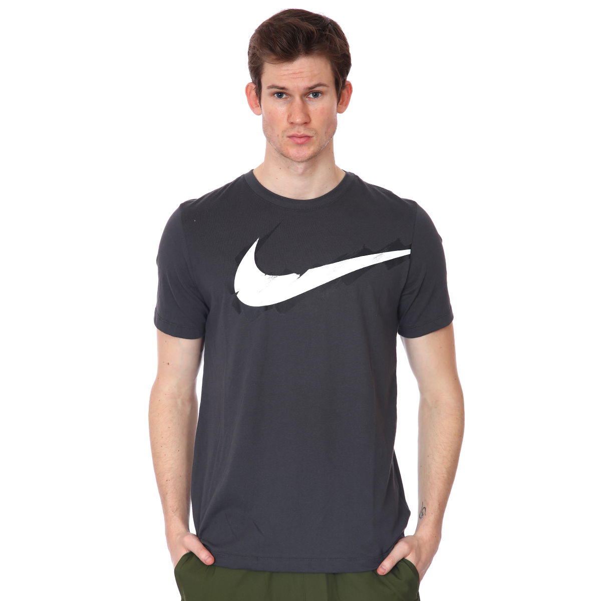 Dri-Fit Tee Sc Erkek Gri Günlük Stil Tişört DD6812-060