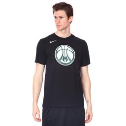Milwaukee Bucks NBA Erkek Siyah Basketbol Tişört DA6029-010