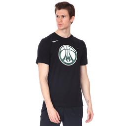 Milwaukee Bucks NBA Erkek Siyah Basketbol Tişört DA6029-010