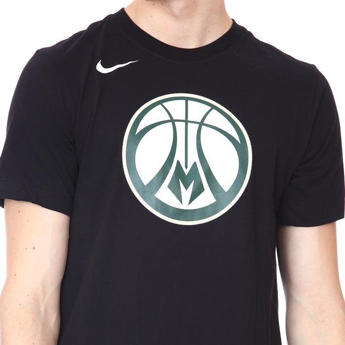 Milwaukee Bucks NBA Erkek Siyah Basketbol Tişört DA6029-010 1306897